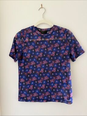 No. 6 Store Floral Mesh Tee